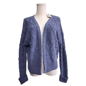 Jessica Simpson Knit Cardigan Blue - Womens Size Small